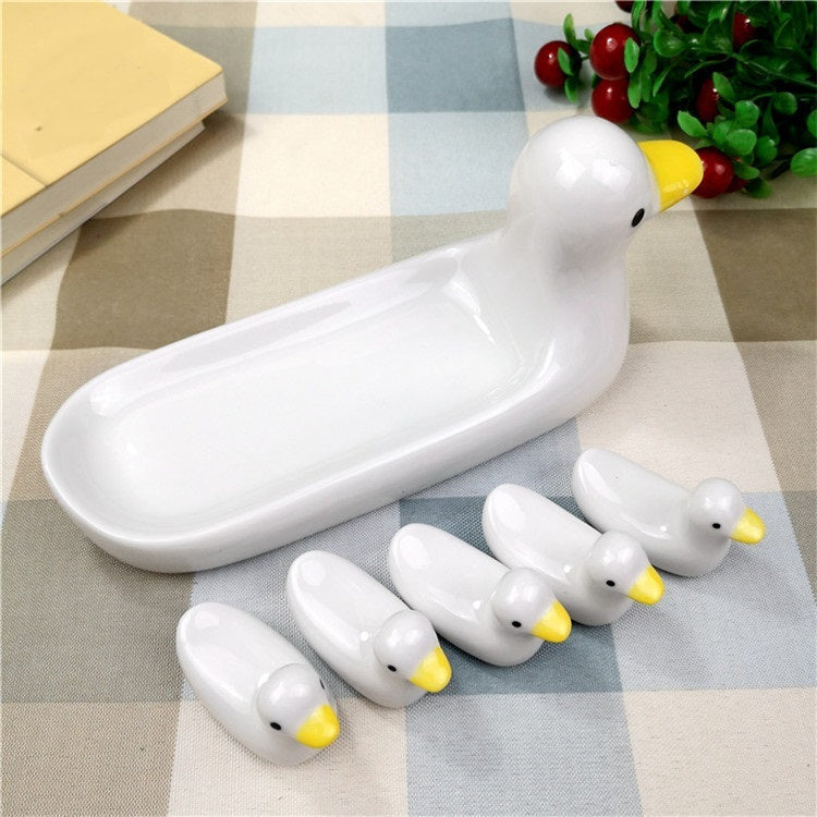 Silly Goose Eats Fancy Plates Set