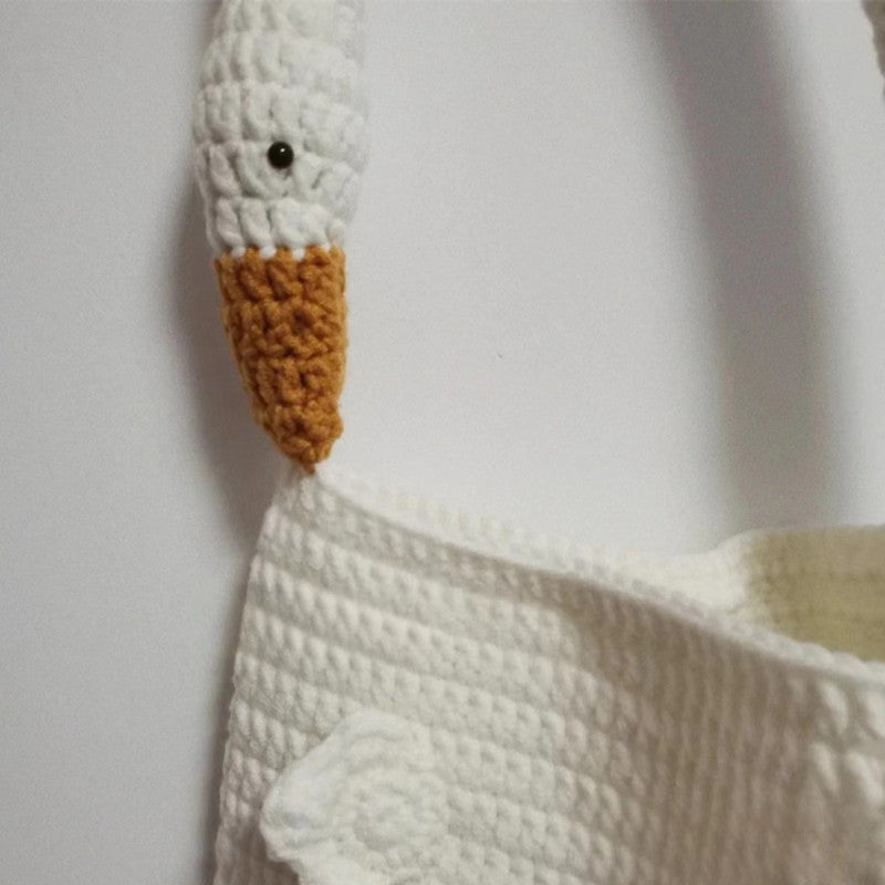 Knitted Silly Goose Tote Bag
