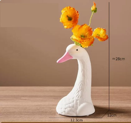 Silly Goose Flower Vase