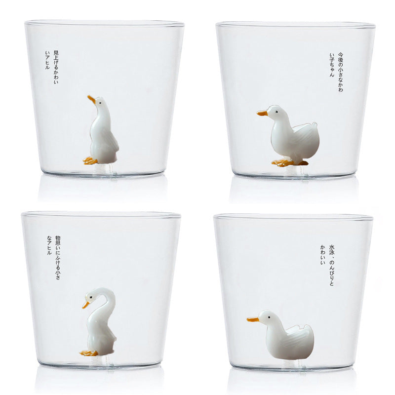 Swimming Goose and Duck Mugs