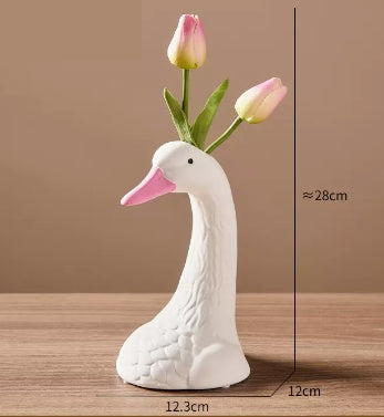 Silly Goose Flower Vase
